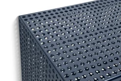 HAY Armario de pared Perforated Cabinet smalll, Steel blue Azul