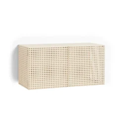 Best HAY Armario de pared Perforated Cabinet smalll, Eggshell Blanco
