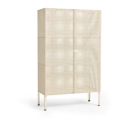 New HAY Armario Perforated Cabinet large, Eggshell Blanco