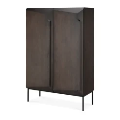 New Ethnicraft Armario Stairs , Roble lacado en - 2 puertas, 100x150 cm Marrón