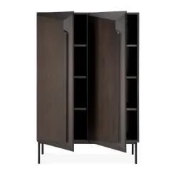 New Ethnicraft Armario Stairs , Roble lacado en - 2 puertas, 100x150 cm Marrón