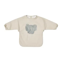 Hot OYOY Babero con mangas Erik Elefant, Beige