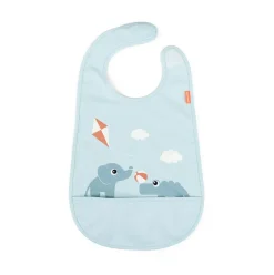 Sale Done by deer Babero con velcro Playground, Blue Azul