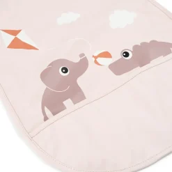 Best Done by deer Babero con velcro Playground, Powder Beige