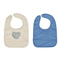 Online OYOY Babero Erik Elefant 2 piezas, Beige-azul BeigeAzul
