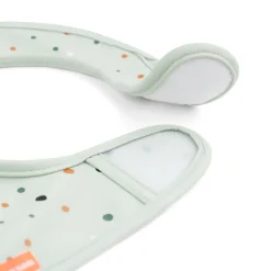 Outlet Done by deer Baberos con velcro Croco 2-pack, Green Verde