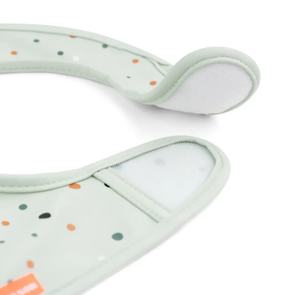 Outlet Done by deer Baberos con velcro Croco 2-pack, Green Verde