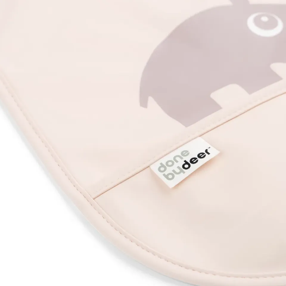 Clearance Done by deer Baberos con velcro Ozzo 2-pack, Powder Beige