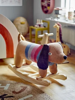 Outlet Bloomingville Balancín animal Charlie 66x34x51 cm, perro MarrónMulti