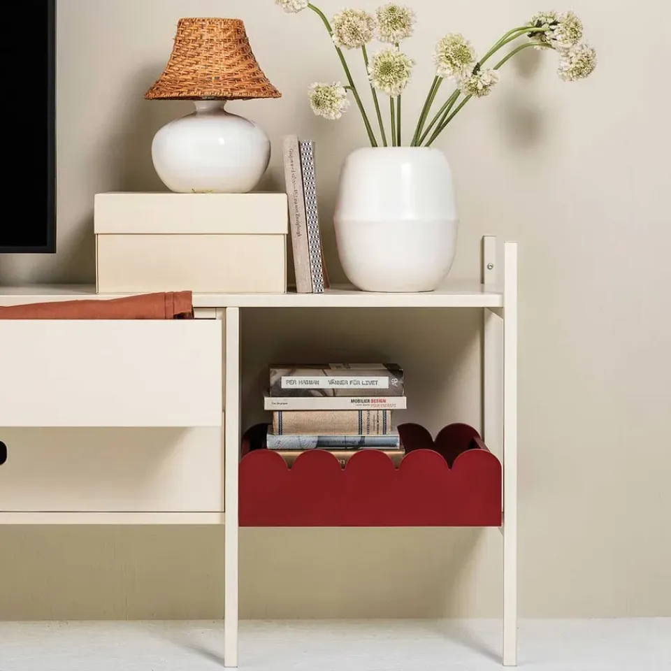 Outlet TÔNN furniture Bandeja Bump 35x41 cm, Burgundy Rojo