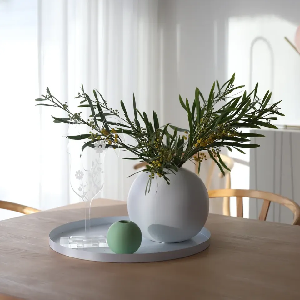 Cooee Design Bandeja Cooee redonda, 40 cm, Blanco