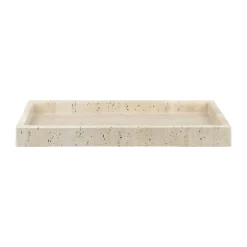 Online Mette Ditmer Bandeja de decoración Travertine 16x31 cm, Linen Beige