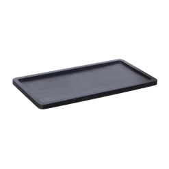 New ERNST Bandeja de madera 15x30 cm, Negro