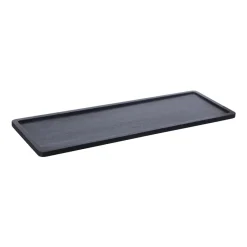 Discount ERNST Bandeja de madera 15x45 cm, Negro