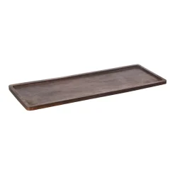 Discount ERNST Bandeja de madera 15x45 cm, oscuro Marrón