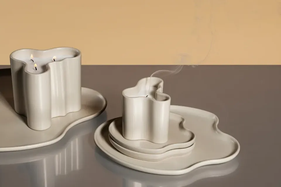 Hot Iittala Bandeja decorativa Aalto, Arena, 35 cm Beige
