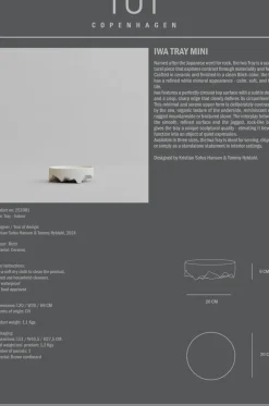 Online 101 Copenhagen Bandeja decorativa Iwa, Abedul, Ø20 Blanco