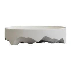 Hot 101 Copenhagen Bandeja decorativa Iwa, Abedul, Ø30 Blanco