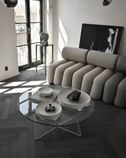 Hot 101 Copenhagen Bandeja decorativa Iwa, Abedul, Ø30 Blanco