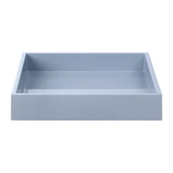Clearance Mojoo Bandeja decorativa lacada Lux 19x19x3,5 cm, Powder blue Azul