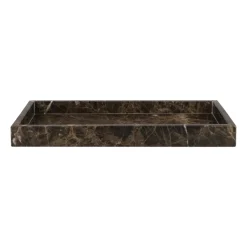 Clearance Mette Ditmer Bandeja decorativa Marble 16x31 cm, Marrón