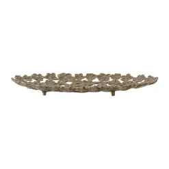 New Bloomingville Bandeja decorativa Micha 25x43,5 cm, Oro Color dorado