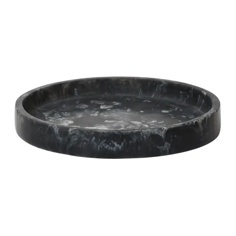 New Ferm Living Bandeja decorativa Mist Ø20 cm, Charcoal Negro