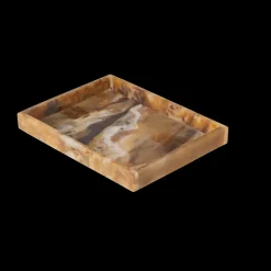 Best Ferm Living Bandeja decorativa Mist 15x20 cm, Sugar kelp Marrón