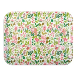 Outlet Opto Design Bandeja Herbarium rosa, 36 x 28 cm Blanco