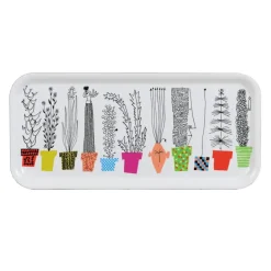 Online Almedahls Bandeja Italiensk Blomsterhylla, 32 x 15 cm AzulVerdeAmarilloNaranjaBlanco