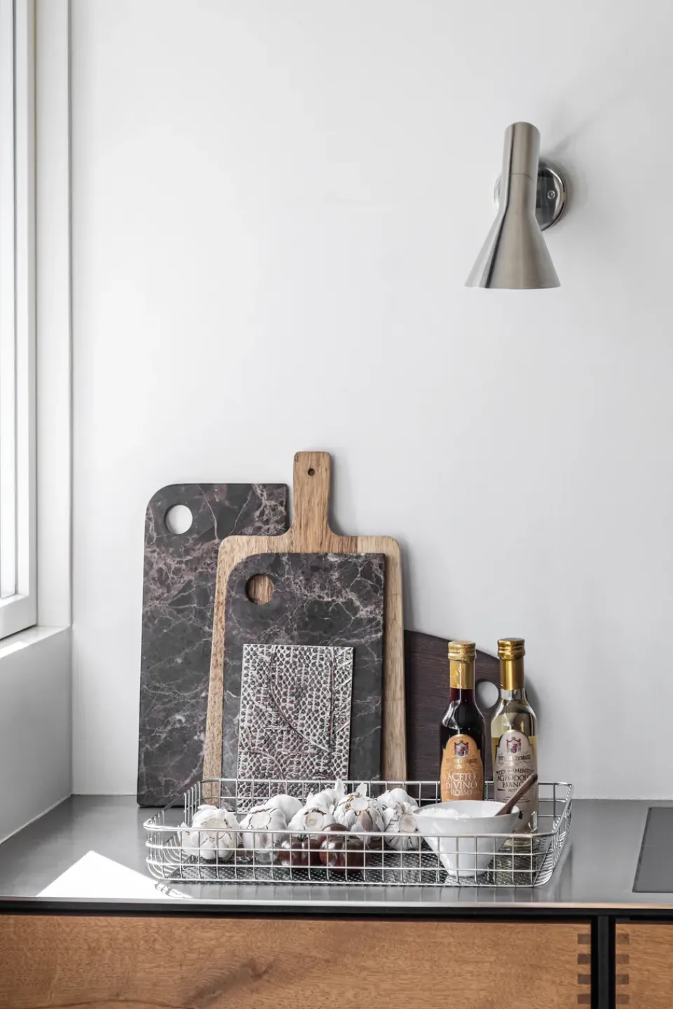 New Mette Ditmer Bandeja Lift 33,5x45,5 cm, Chrome Plateado