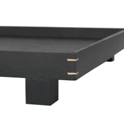Outlet Ferm Living Bandeja madera Bon large, Roble teñido de Negro