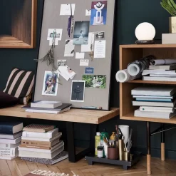 Hot Ferm Living Bandeja madera Bon small, Roble teñido de Negro