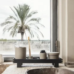 Outlet Ferm Living Bandeja madera Bon X small, Roble teñido de Negro