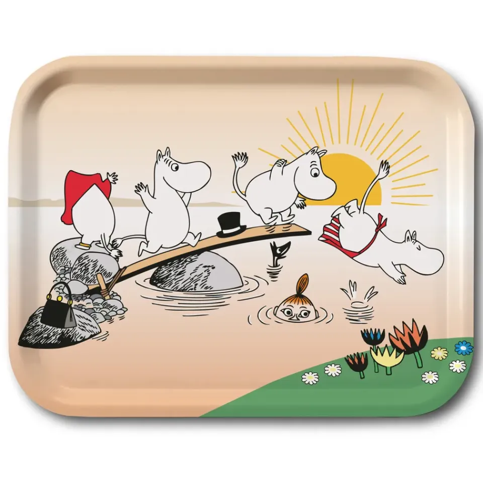 Online Opto Design Bandeja Moomin evening swim, 27x20 cm Multi