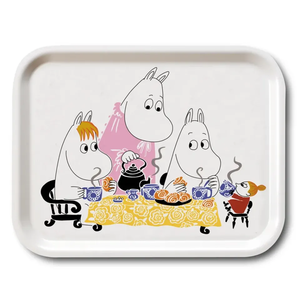 Online Opto Design Bandeja Moomin Teaparty, Blanco