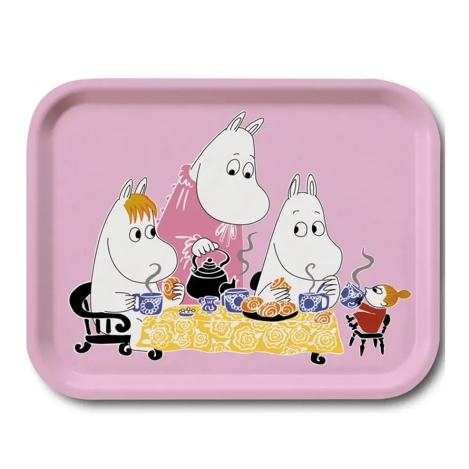 New Opto Design Bandeja Moomin Teaparty, Rosa