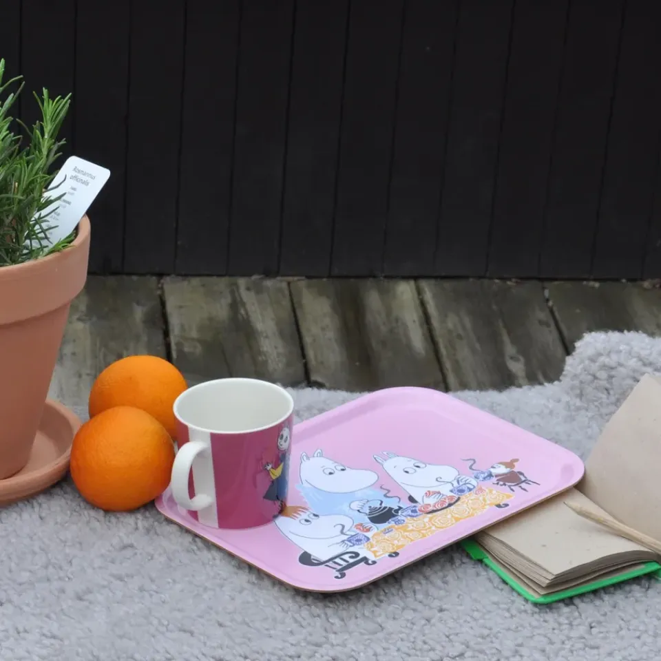 New Opto Design Bandeja Moomin Teaparty, Rosa