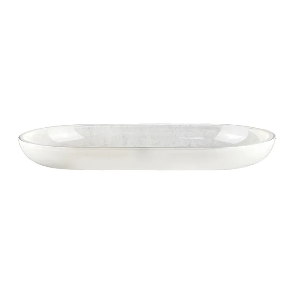 Online Mette Ditmer Bandeja Opal, Lino, 14 x 25,5 cm Blanco