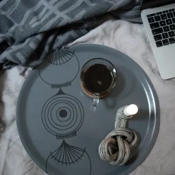 Clearance Almedahls Bandeja Picknick Elements cebolla Ø38, oscuro Gris