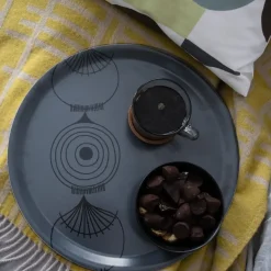 Clearance Almedahls Bandeja Picknick Elements cebolla Ø38, oscuro Gris
