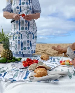 Discount Almedahls Bandeja Picknick 20x27 cm, Azul-beige AzulBeige