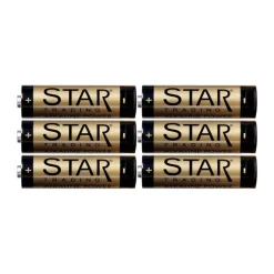 Best Star Trading Batería , pack de 6, AA Color doradoNegro