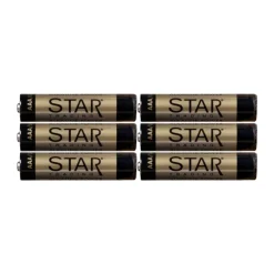New Star Trading Batería , pack de 6, AAA BeigeColor dorado