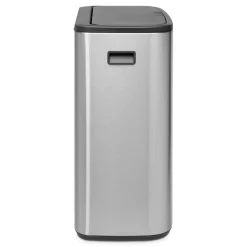 Brabantia Bo touch bin 60 L, acero cepillado mate Plateado