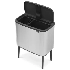 Online Brabantia Bo Touch Bin 11+23 L, acero inoxidable mate Plateado