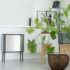 Online Brabantia Bo Touch Bin 11+23 L, acero inoxidable mate Plateado