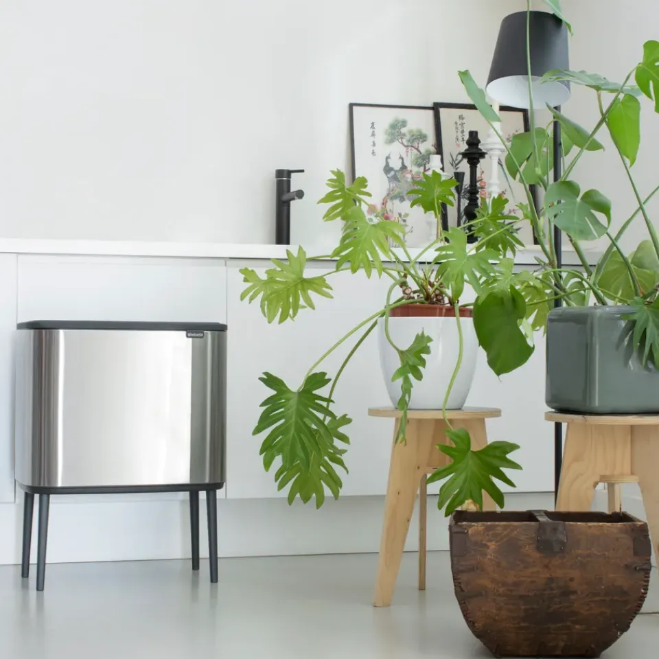 Online Brabantia Bo Touch Bin 11+23 L, acero inoxidable mate Plateado