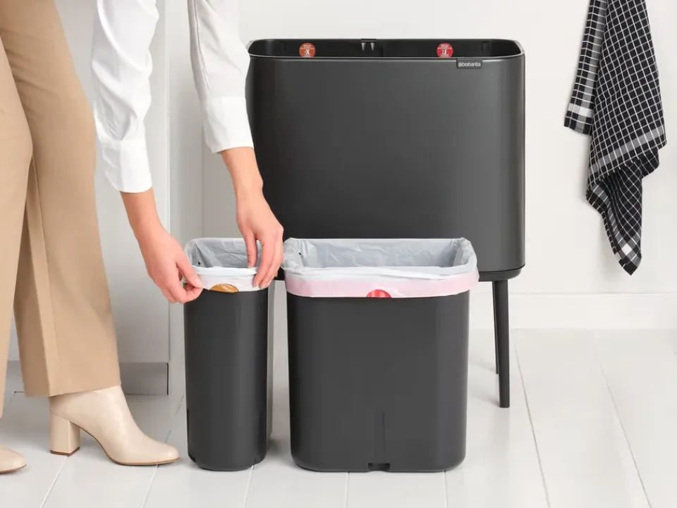 Hot Brabantia Bo Touch Bin 11+23 L, Confident Grey Gris