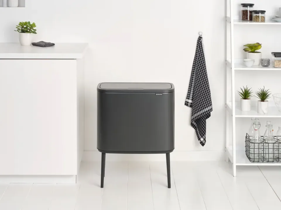 Hot Brabantia Bo Touch Bin 11+23 L, Confident Grey Gris